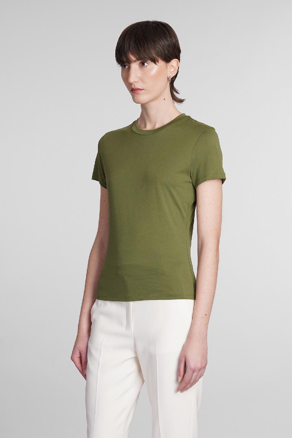 Deliberti Theory T-shirt In Cotone Verde Cod. 394522 - Deliberti The Luxury Shopping