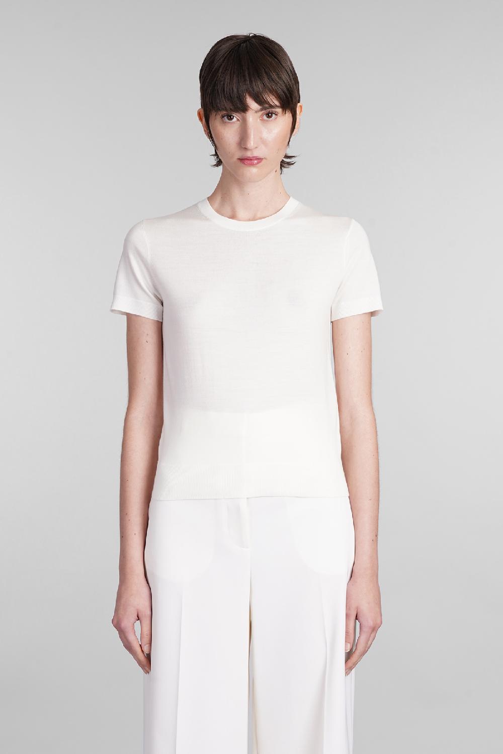 Deliberti Theory T-shirt in lana beige cod. 401895 - Deliberti The Luxury Shopping