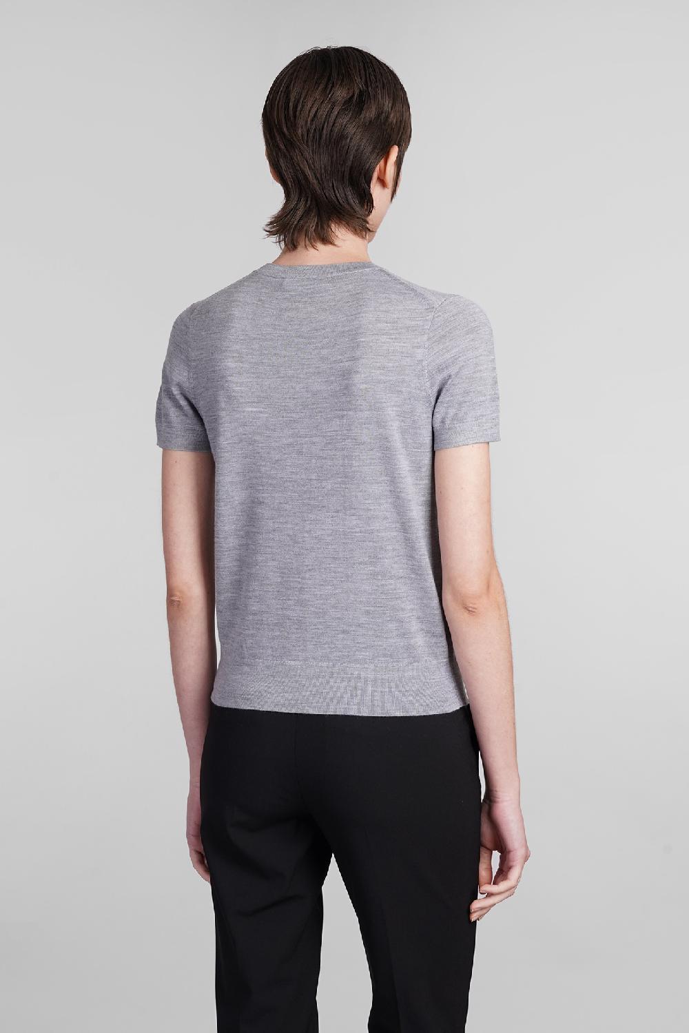 Deliberti Theory T-shirt In Lana Grigia Cod. 401896 - Deliberti The Luxury Shopping