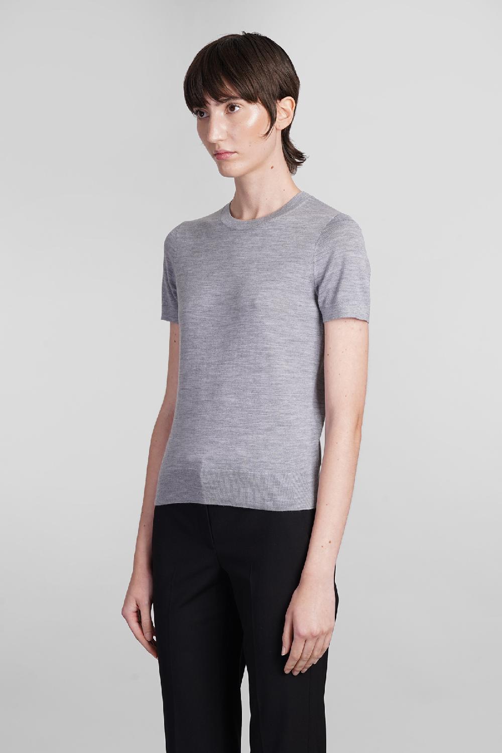 Deliberti Theory T-shirt In Lana Grigia Cod. 401896 - Deliberti The Luxury Shopping