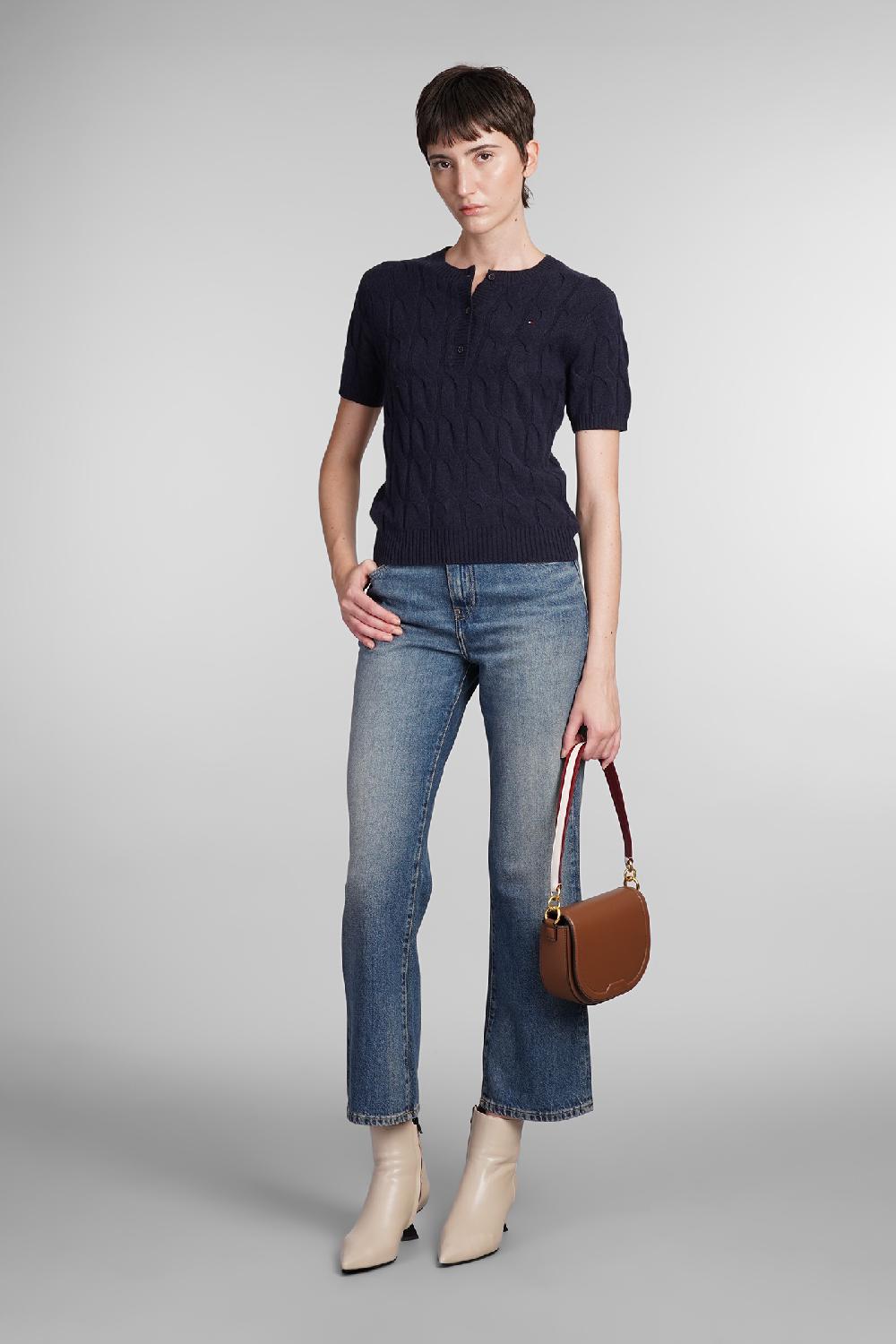 Deliberti Tommy Hilfiger Cardigan In Lana Blu Cod. 406746 - Deliberti The Luxury Shopping