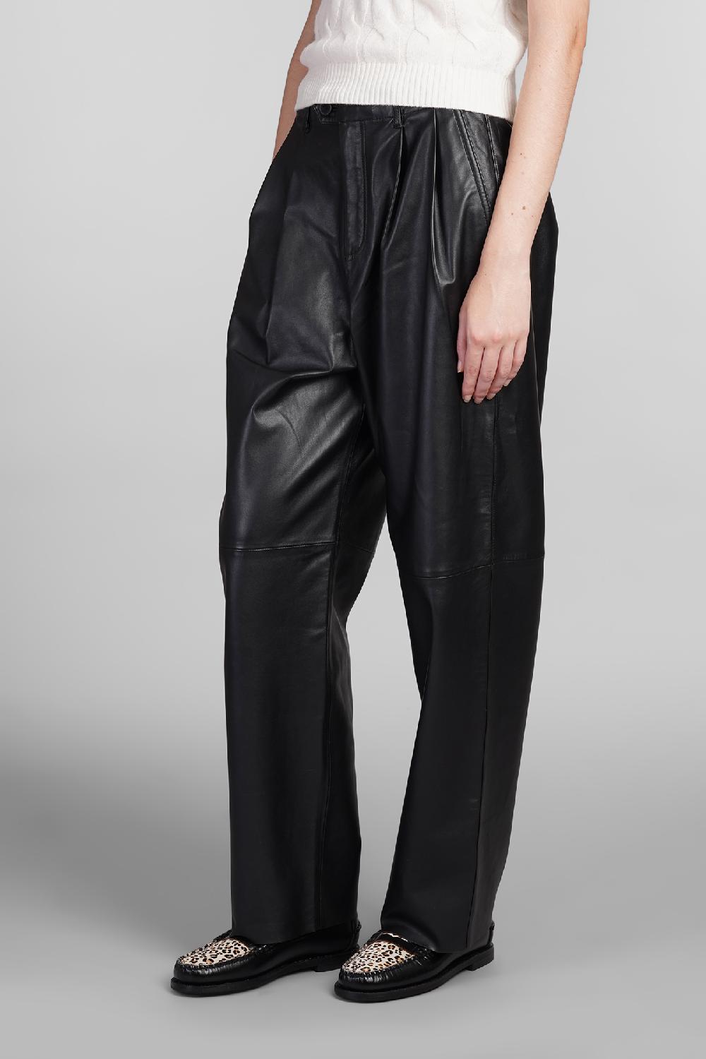 Deliberti Tommy Hilfiger Pantalone In Pelle Nera Cod. 405788 - Deliberti The Luxury Shopping