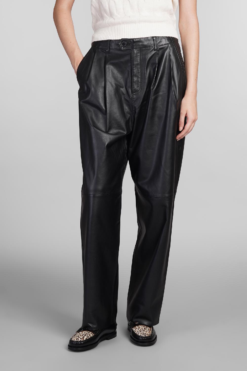 Deliberti Tommy Hilfiger Pantalone in pelle nera cod. 405788 - Deliberti The Luxury Shopping