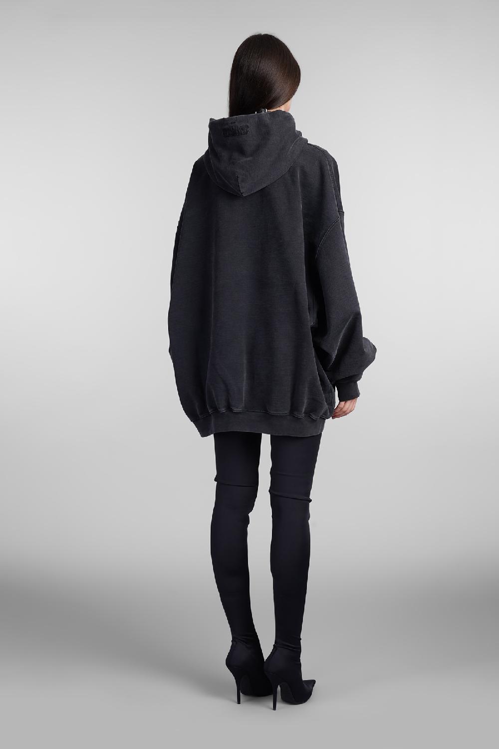 Deliberti VETEMENTS Felpa In Cotone Nero Cod. 407474 - Deliberti The Luxury Shopping