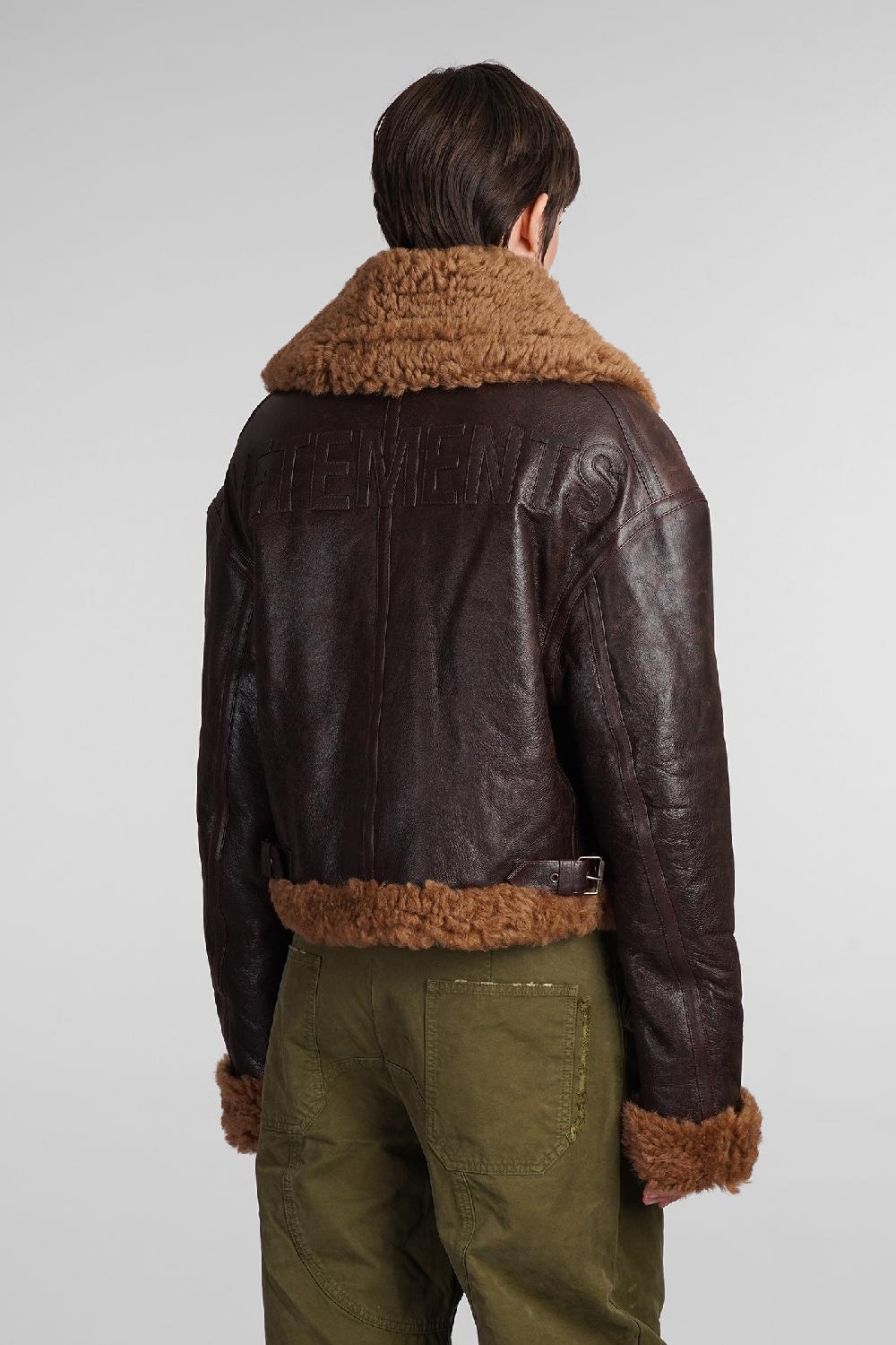 Deliberti VETEMENTS Montone In Pelle Marrone Cod. 407478 - Deliberti The Luxury Shopping