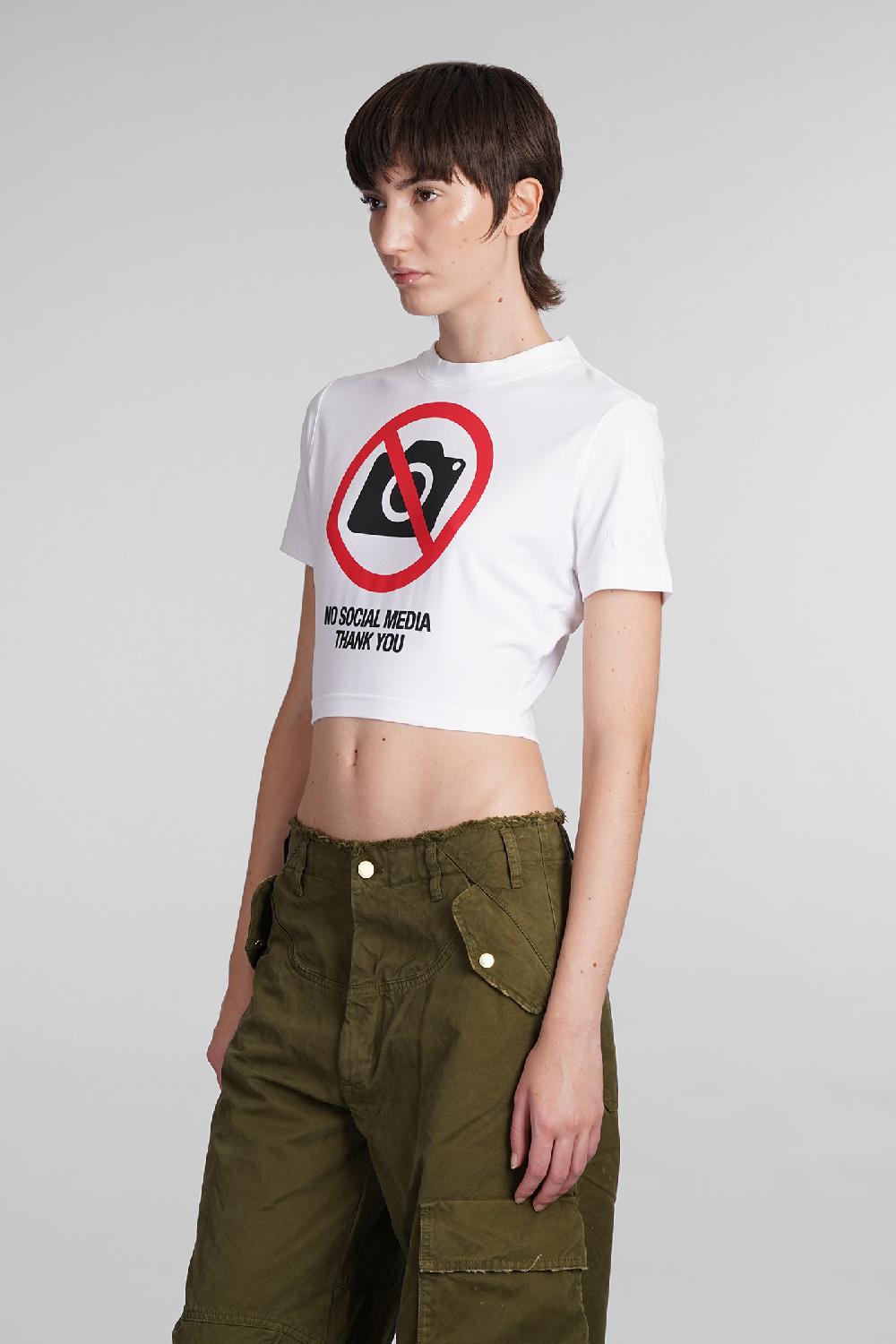 Deliberti VETEMENTS T-shirt In Cotone Bianco Cod. 407480 - Deliberti The Luxury Shopping