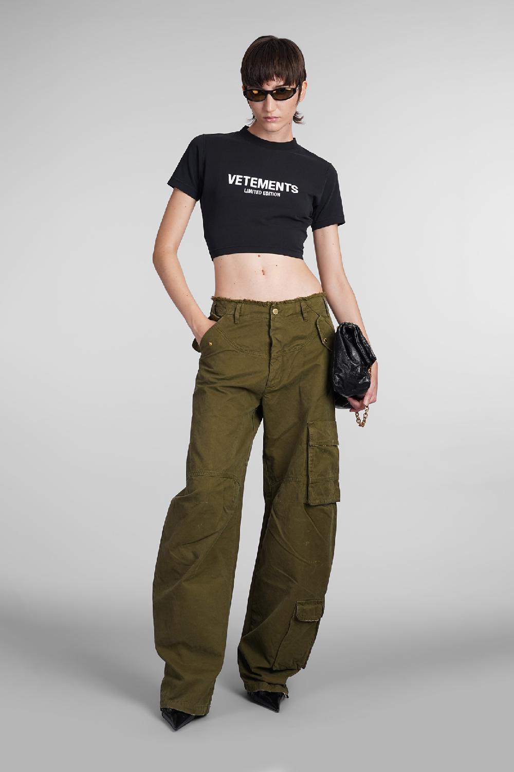 Deliberti VETEMENTS T-shirt In Cotone Nero Cod. 407482 - Deliberti The Luxury Shopping