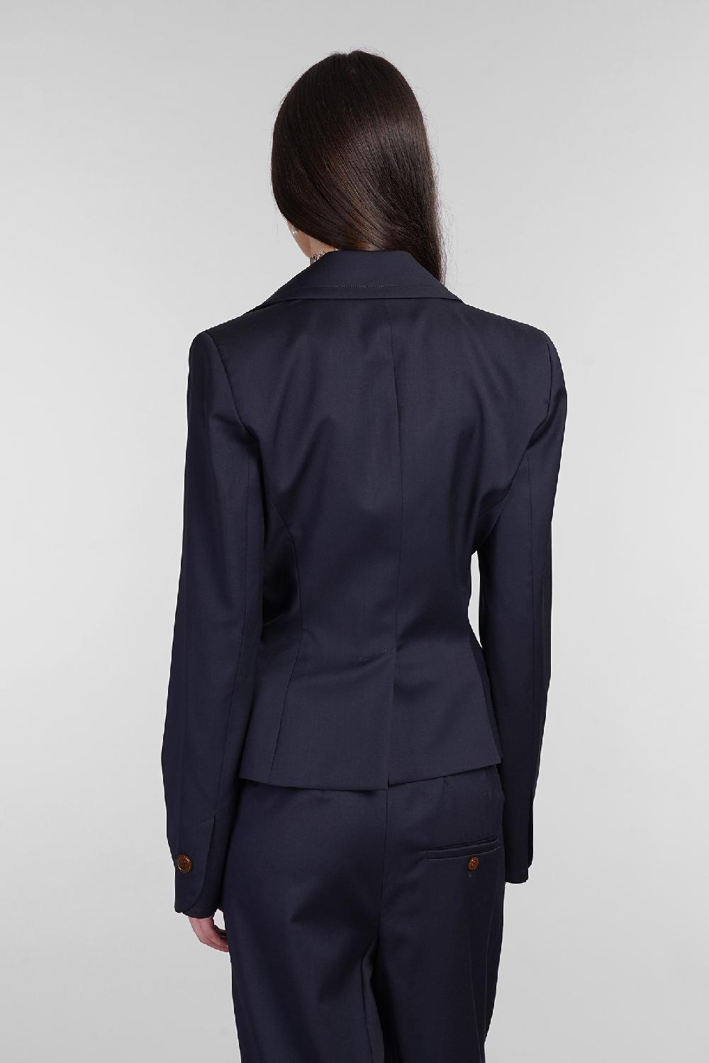 Deliberti Vivienne Westwood Blazer In Lana Blu Cod. 404463 - Deliberti The Luxury Shopping