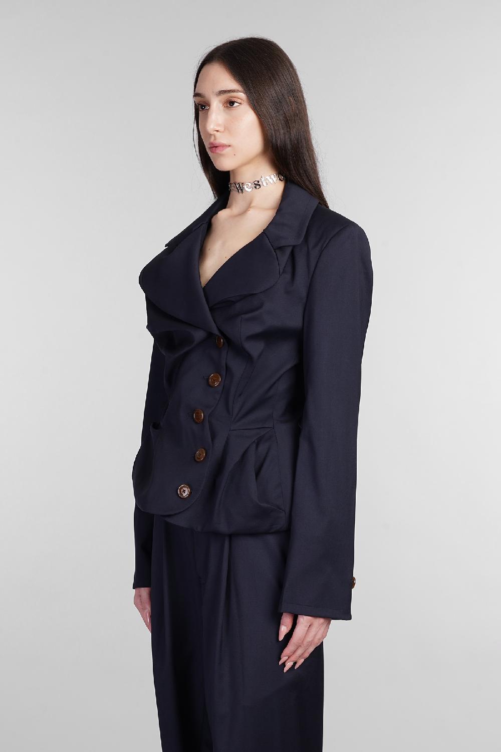 Deliberti Vivienne Westwood Blazer In Lana Blu Cod. 404463 - Deliberti The Luxury Shopping