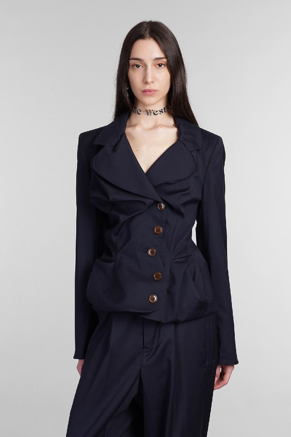 Deliberti Vivienne Westwood Blazer in lana blu cod. 404463 - Deliberti The Luxury Shopping