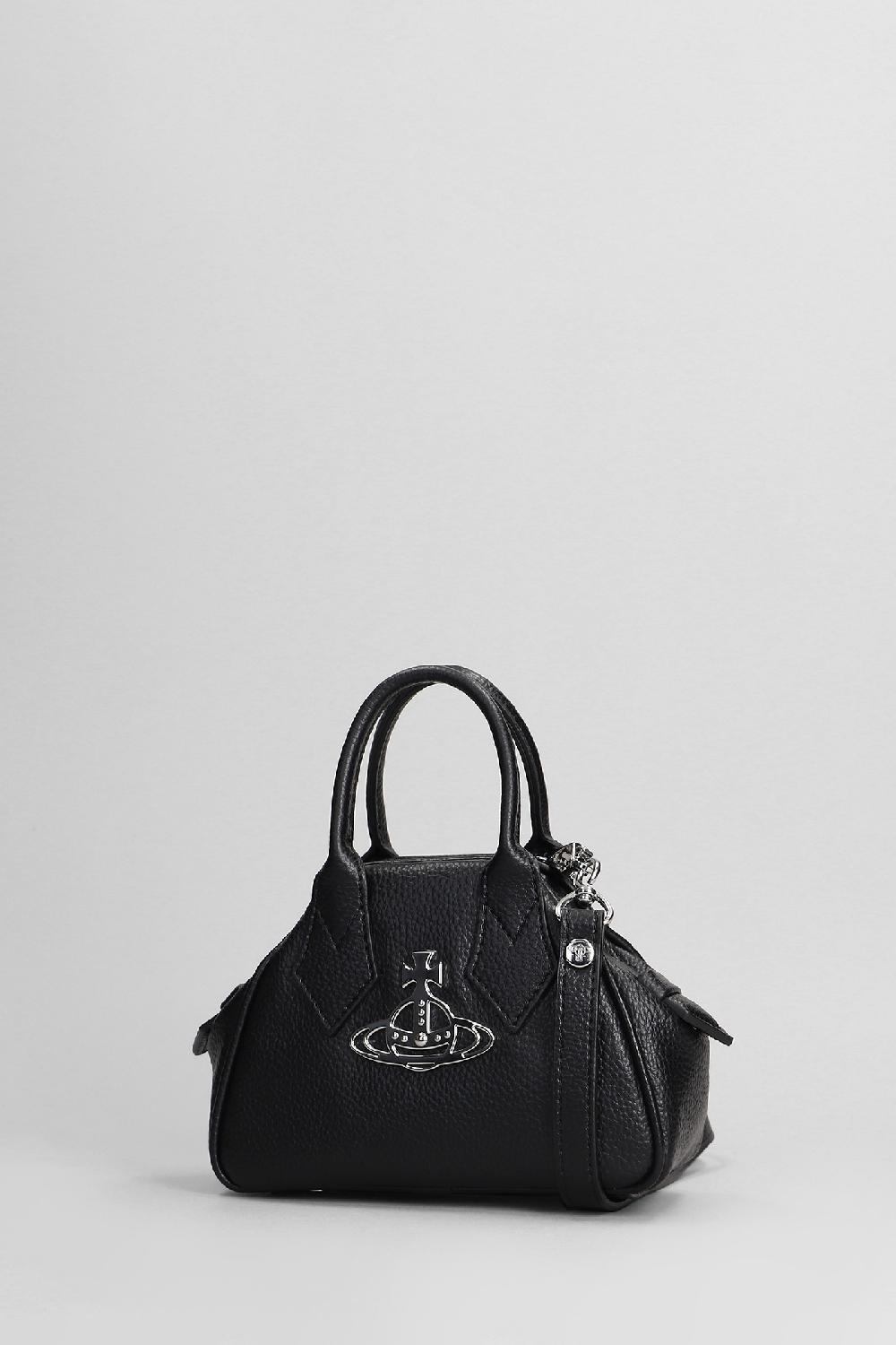 Deliberti Vivienne Westwood Borsa A Mano Mini Yasmine In Poliuretano Nero Cod. 404451 - Deliberti The Luxury Shopping