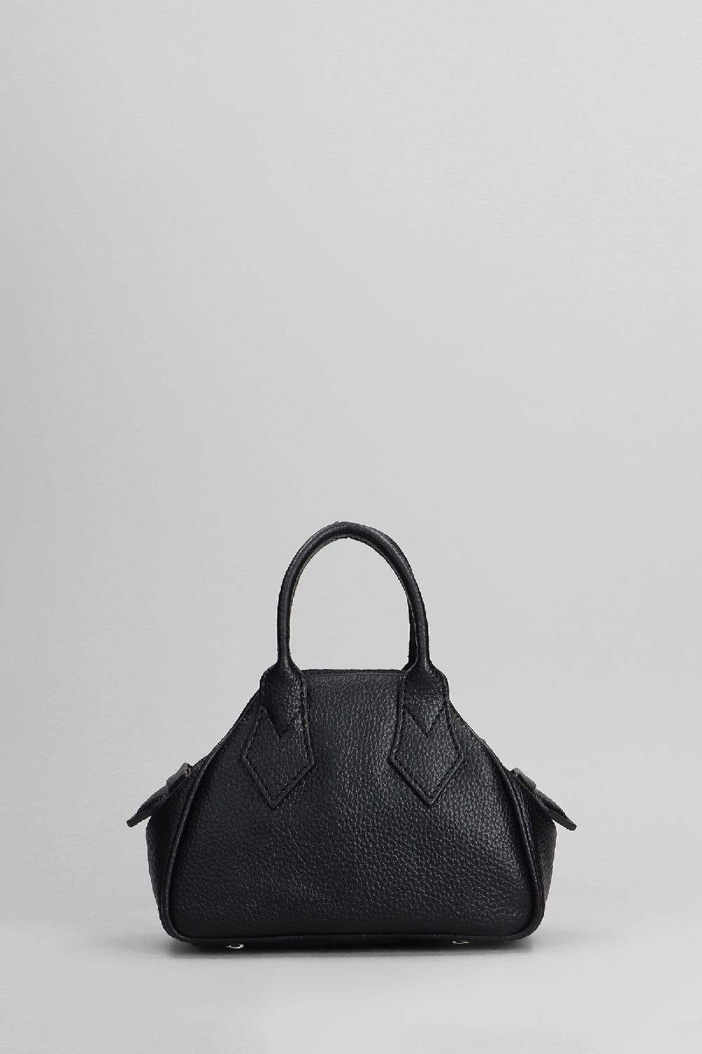 Deliberti Vivienne Westwood Borsa A Mano Mini Yasmine In Poliuretano Nero Cod. 404451 - Deliberti The Luxury Shopping