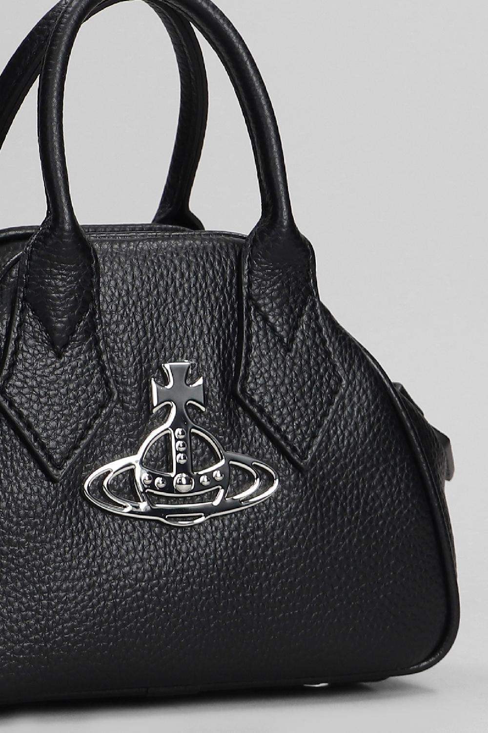 Deliberti Vivienne Westwood Borsa A Mano Mini Yasmine In Poliuretano Nero Cod. 404451 - Deliberti The Luxury Shopping