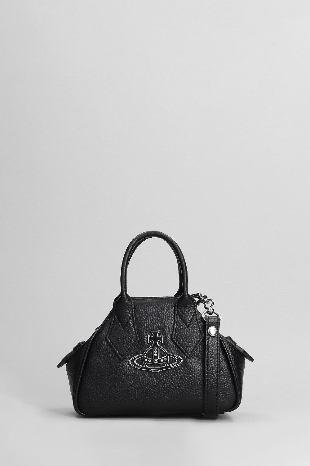 Deliberti Vivienne Westwood Borsa a mano mini yasmine in poliuretano nero cod. 404451 - Deliberti The Luxury Shopping