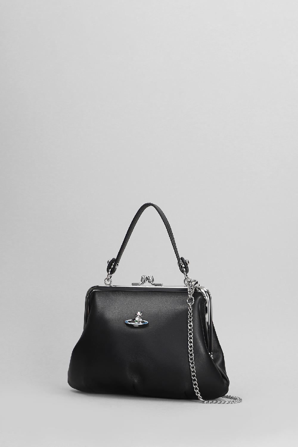 Deliberti Vivienne Westwood Borsa A Spalla Granny In Pelle Nera Cod. 404446 - Deliberti The Luxury Shopping