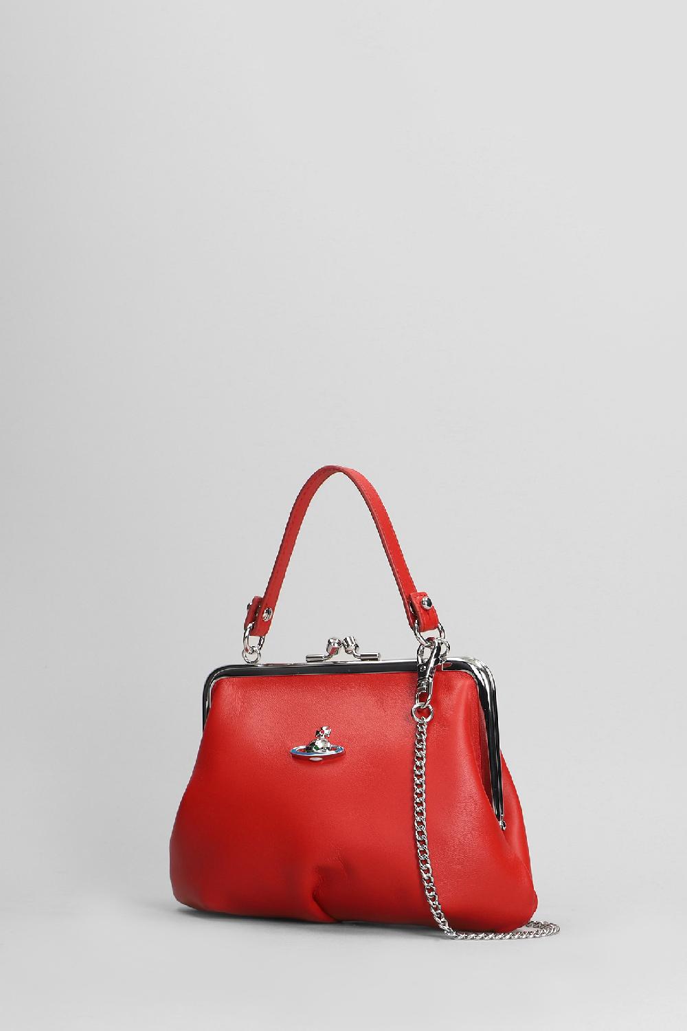 Deliberti Vivienne Westwood Borsa A Spalla Granny In Pelle Rossa Cod. 404484 - Deliberti The Luxury Shopping