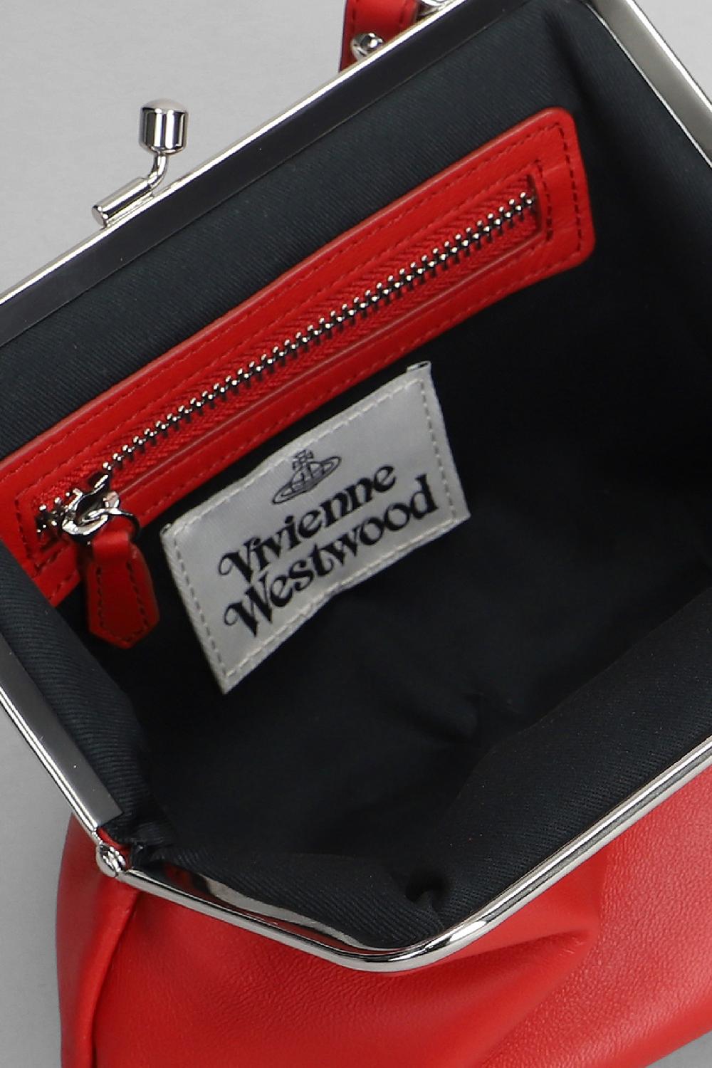 Deliberti Vivienne Westwood Borsa A Spalla Granny In Pelle Rossa Cod. 404484 - Deliberti The Luxury Shopping