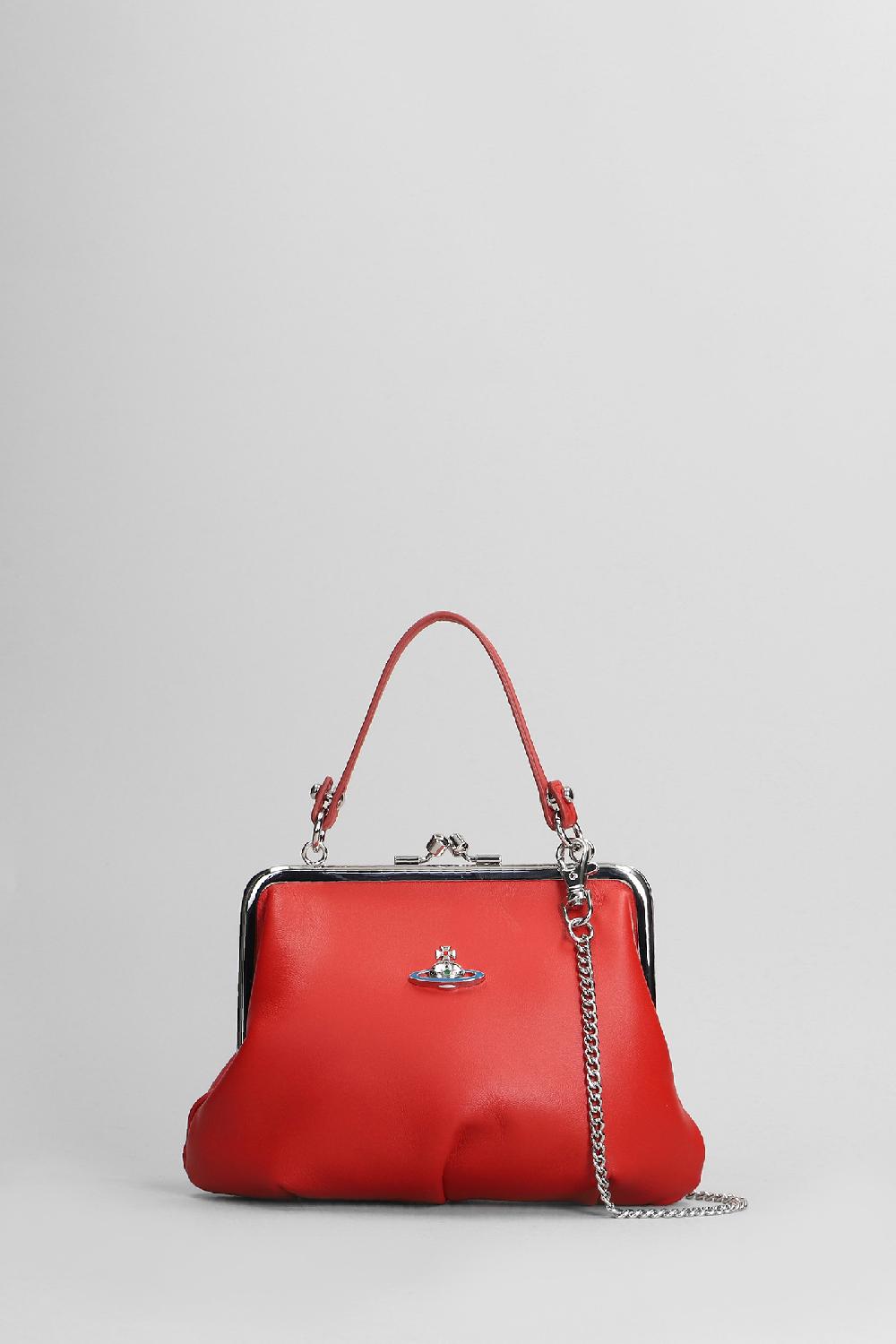 Deliberti Vivienne Westwood Borsa a spalla granny in pelle rossa cod. 404484 - Deliberti The Luxury Shopping