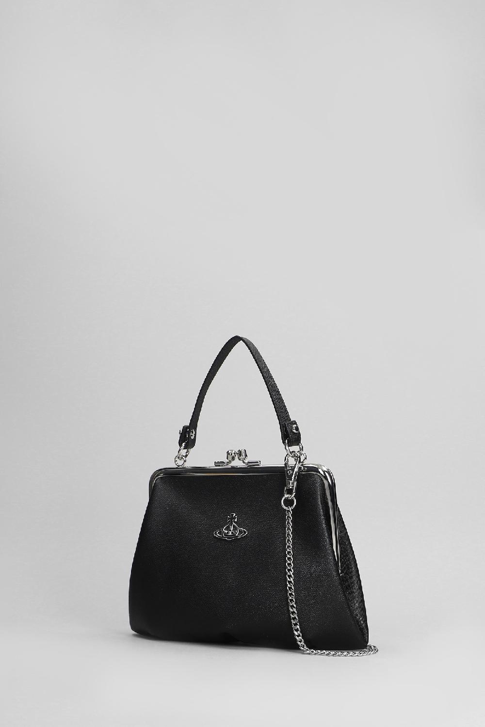 Deliberti Vivienne Westwood Borsa A Spalla Granny In Poliuretano Nero Cod. 404447 - Deliberti The Luxury Shopping