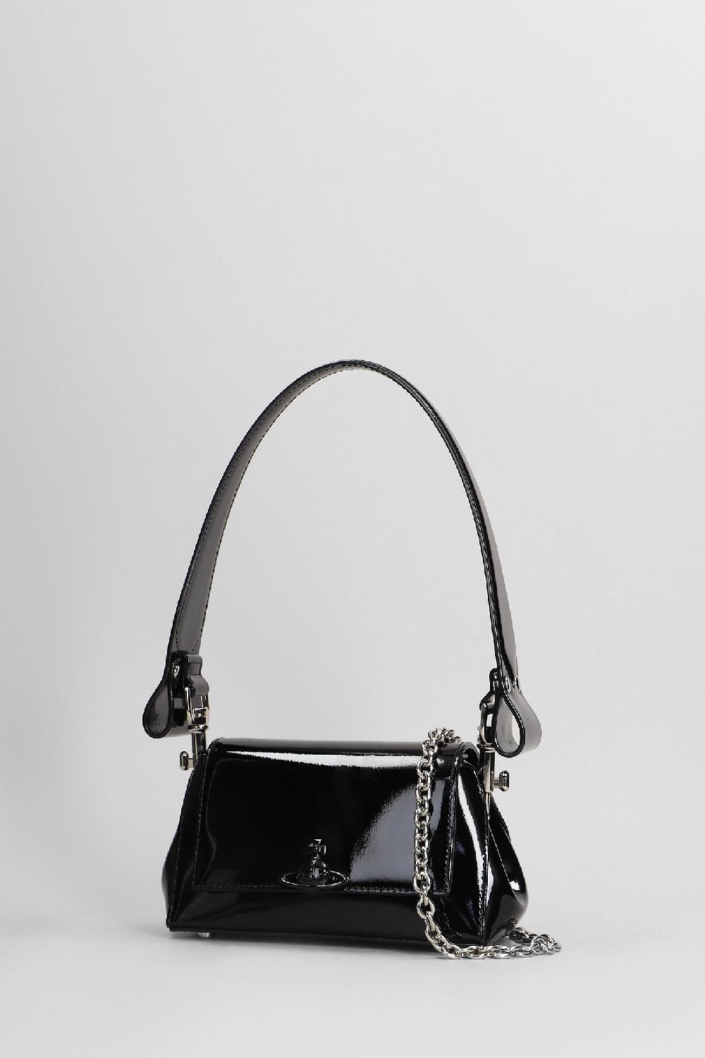 Deliberti Vivienne Westwood Borsa A Spalla Hazel Small In Pelle Nera Cod. 404482 - Deliberti The Luxury Shopping