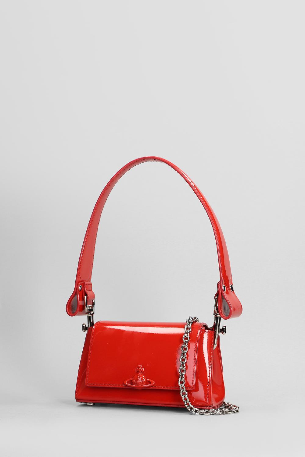 Deliberti Vivienne Westwood Borsa A Spalla Hazel Small In Pelle Rossa Cod. 404483 - Deliberti The Luxury Shopping