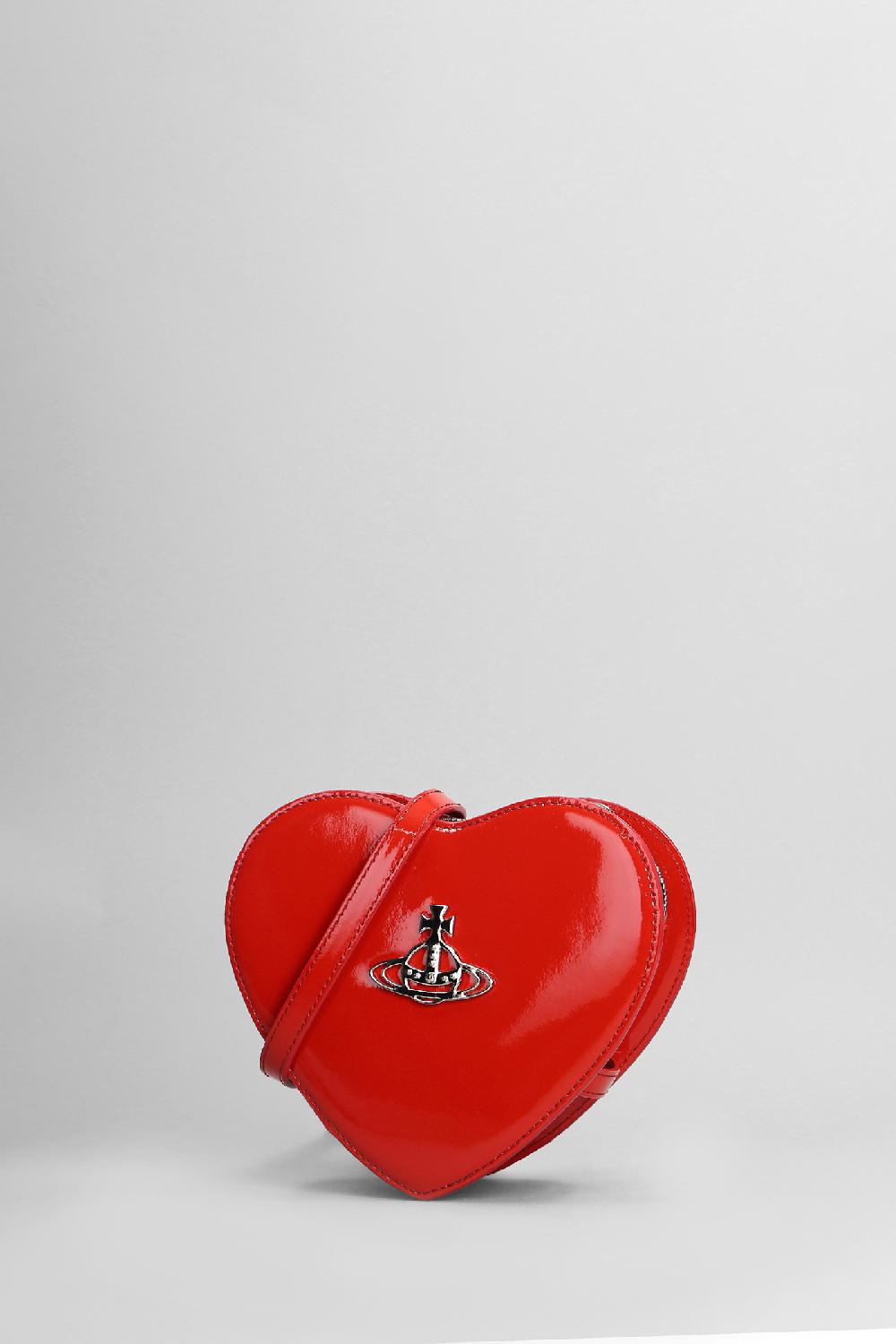 Deliberti Vivienne Westwood Borsa A Spalla Louise Heart In Pelle Rossa Cod. 404445 - Deliberti The Luxury Shopping