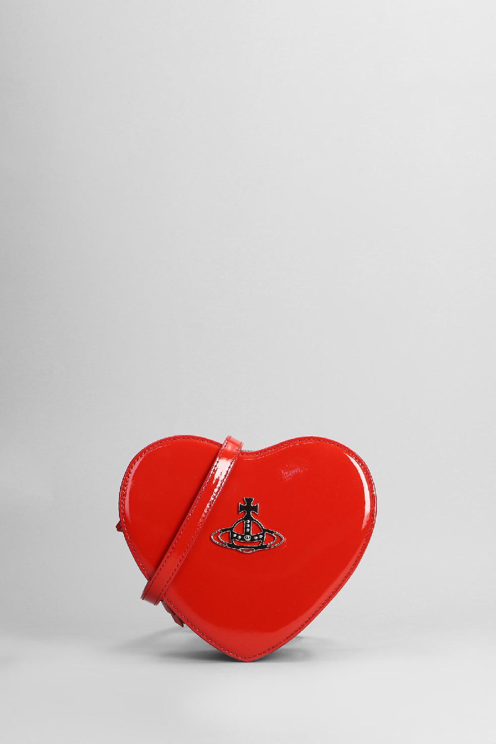 Deliberti Vivienne Westwood Borsa a spalla louise heart in pelle rossa cod. 404445 - Deliberti The Luxury Shopping