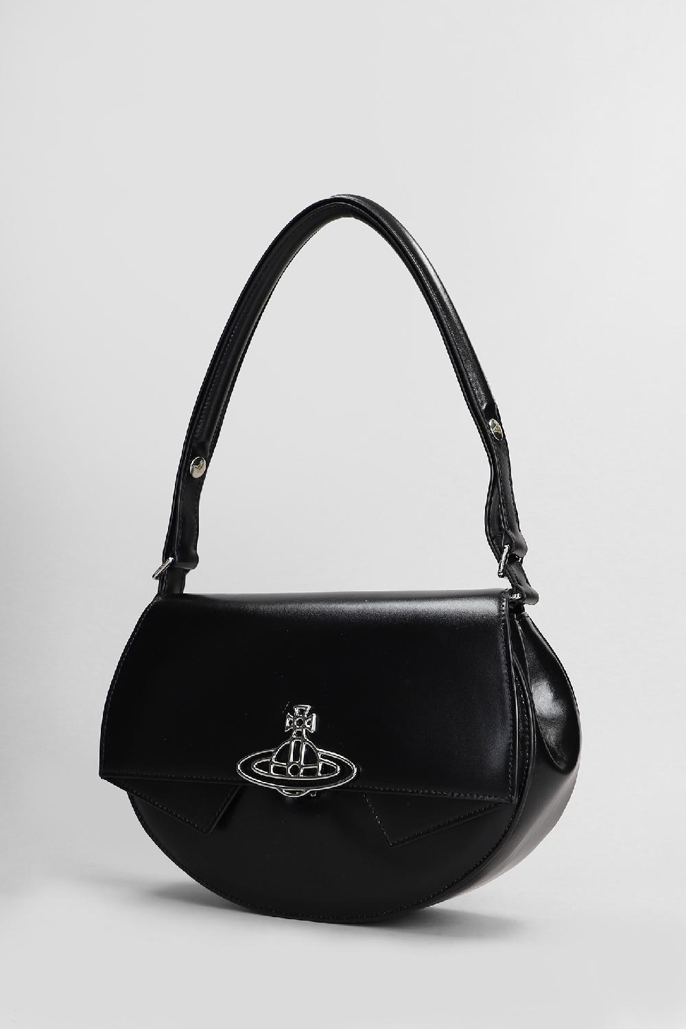 Deliberti Vivienne Westwood Borsa A Spalla Sadie In Pelle Nera Cod. 409403 - Deliberti The Luxury Shopping