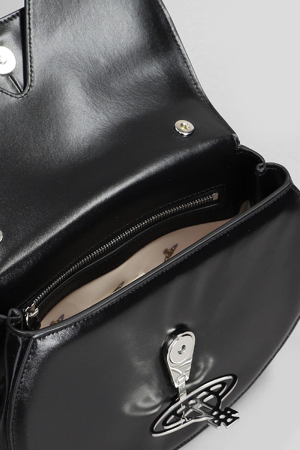 Deliberti Vivienne Westwood Borsa A Spalla Sadie In Pelle Nera Cod. 409403 - Deliberti The Luxury Shopping