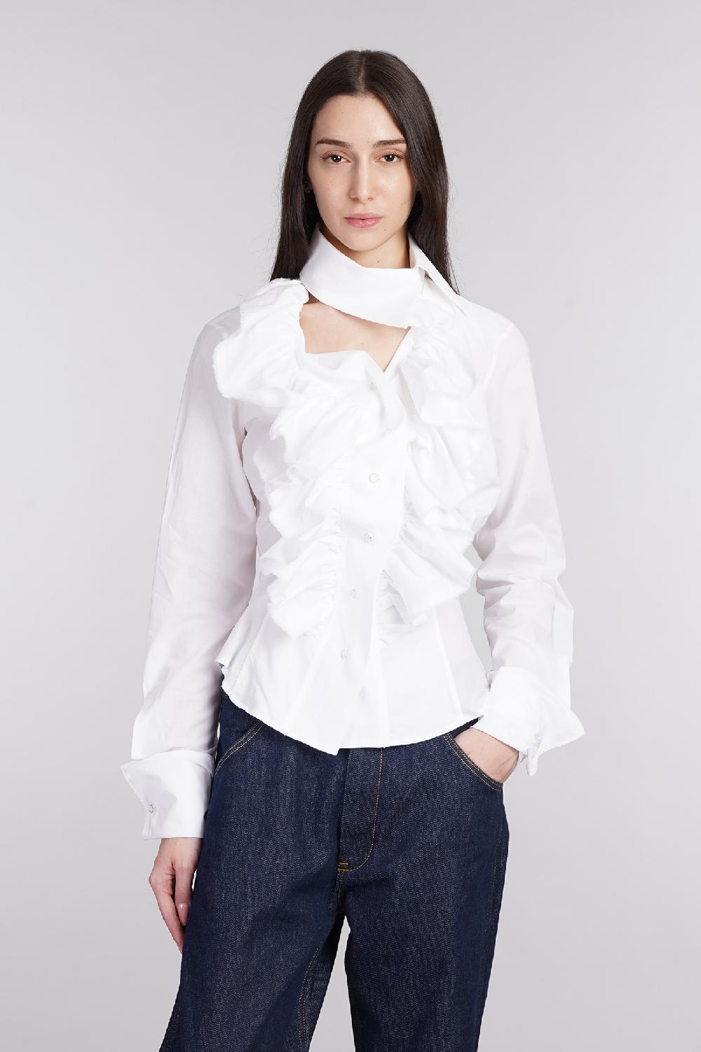 Deliberti Vivienne Westwood Camicia in cotone bianco cod. 404427 - Deliberti The Luxury Shopping