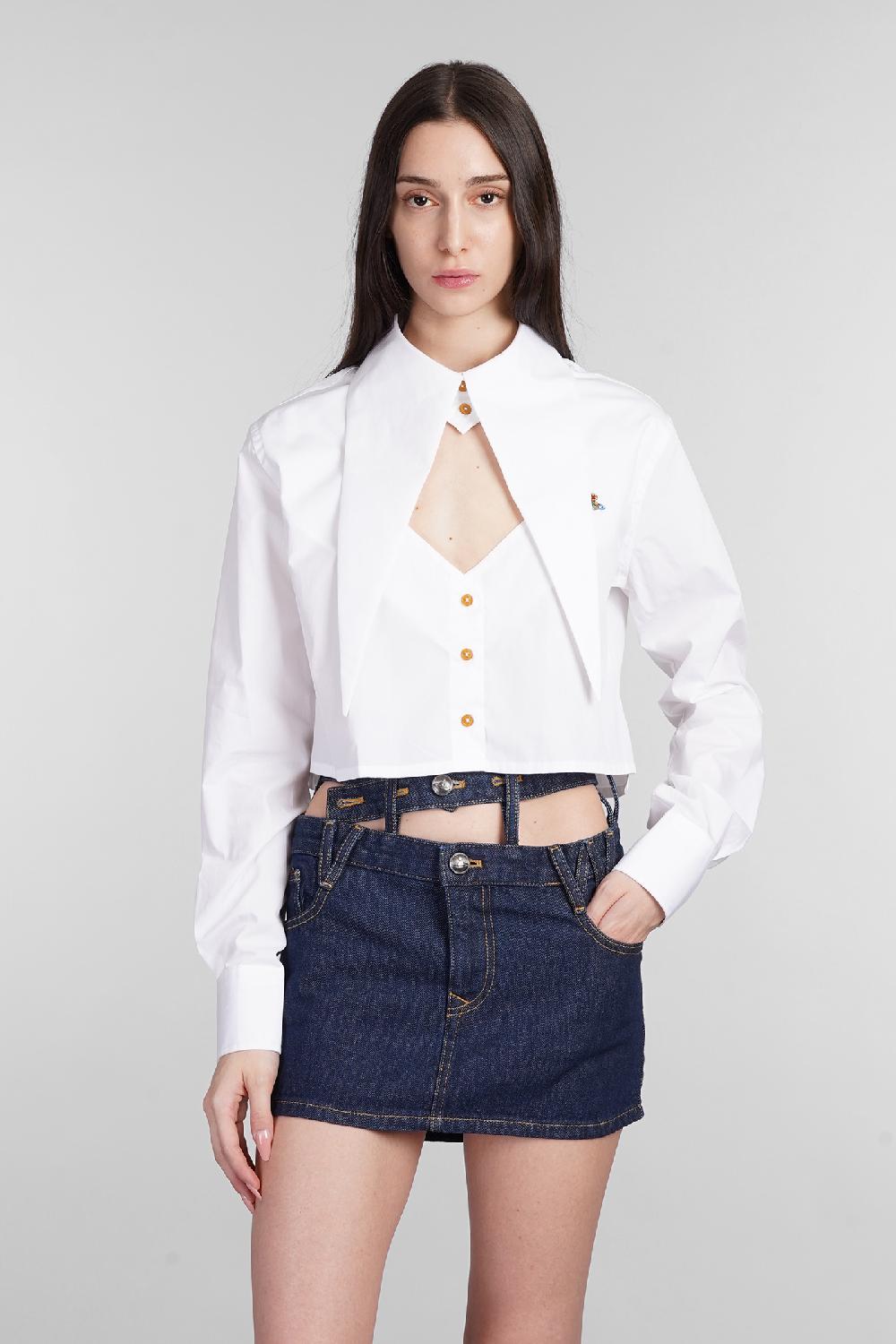 Deliberti Vivienne Westwood Camicia in cotone bianco cod. 404455 - Deliberti The Luxury Shopping