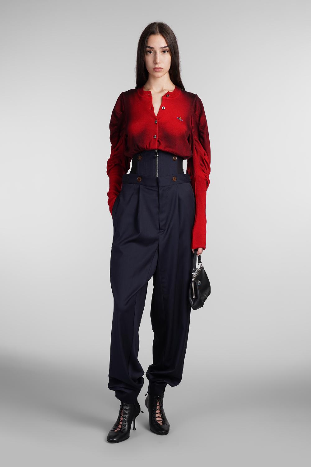 Deliberti Vivienne Westwood Cardigan Eli In Lana Rossa Cod. 409382 - Deliberti The Luxury Shopping