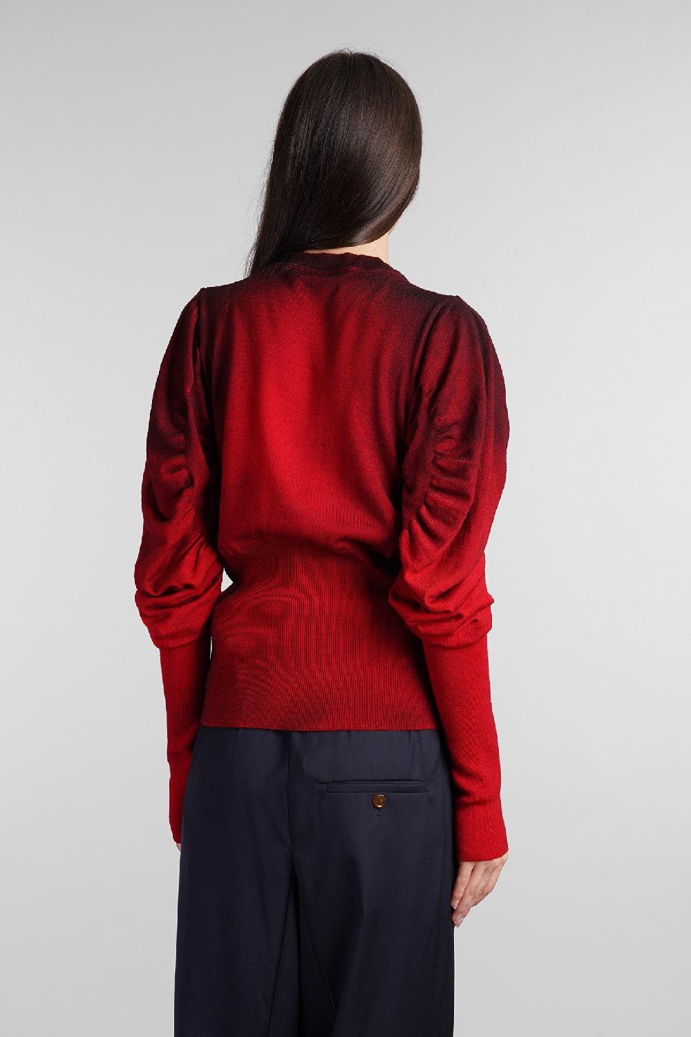 Deliberti Vivienne Westwood Cardigan Eli In Lana Rossa Cod. 409382 - Deliberti The Luxury Shopping