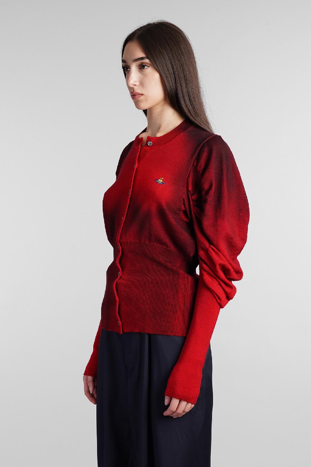 Deliberti Vivienne Westwood Cardigan Eli In Lana Rossa Cod. 409382 - Deliberti The Luxury Shopping