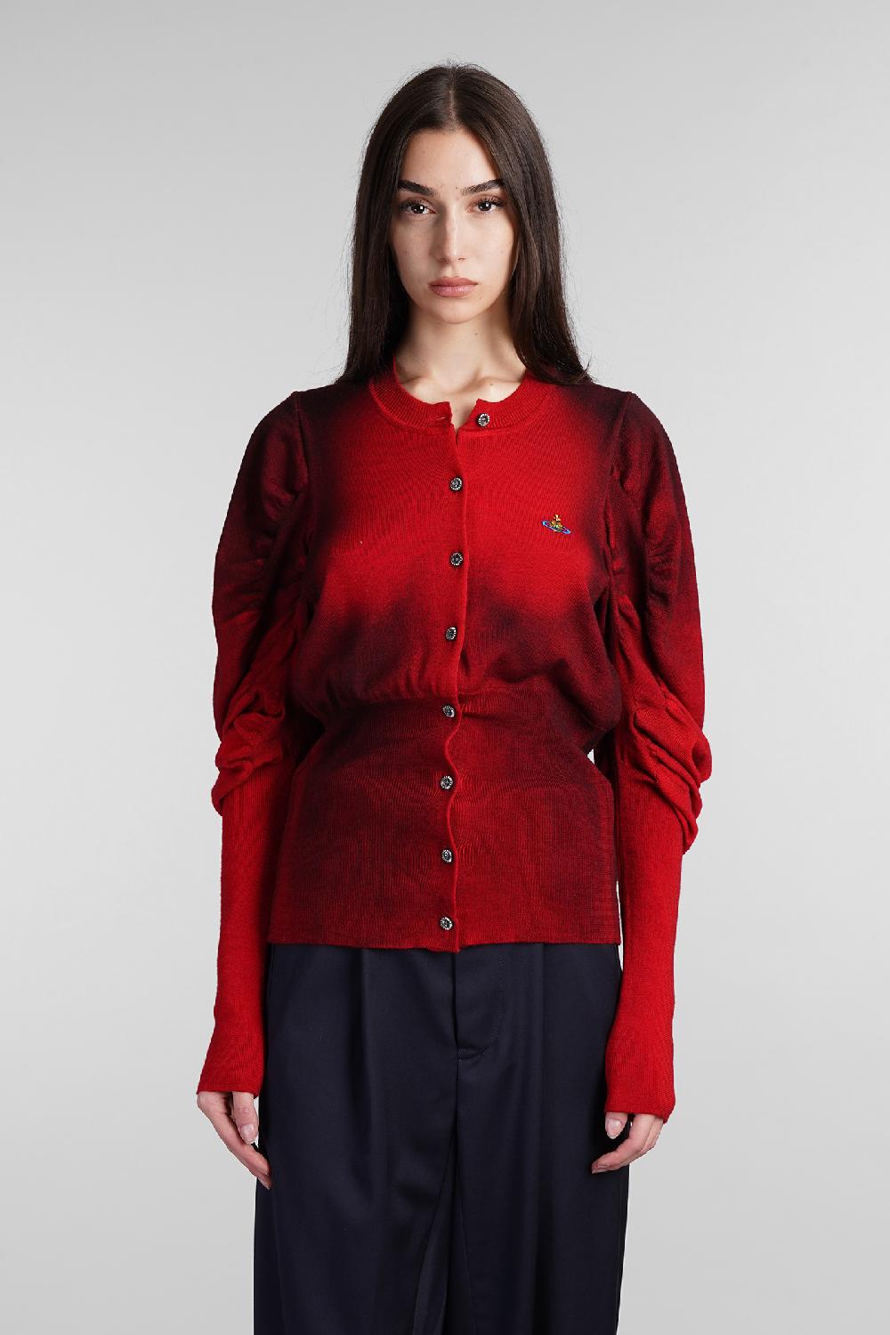Deliberti Vivienne Westwood Cardigan eli in lana rossa cod. 409382 - Deliberti The Luxury Shopping