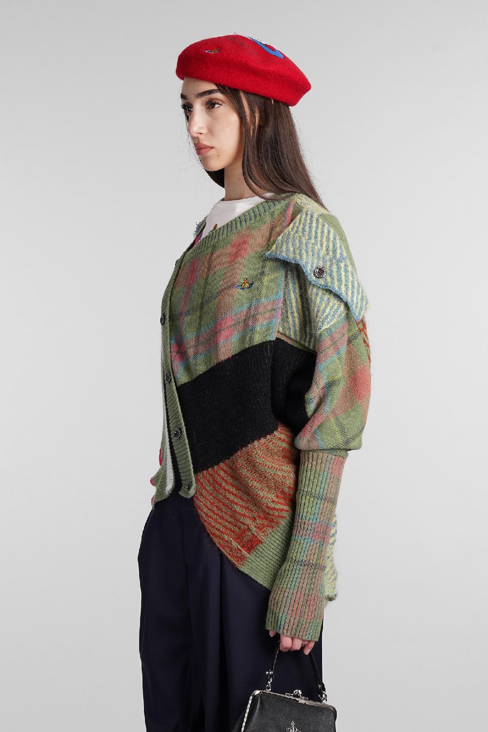 Deliberti Vivienne Westwood Cardigan Highlander In Lana Multicolor Cod. 409383 - Deliberti The Luxury Shopping