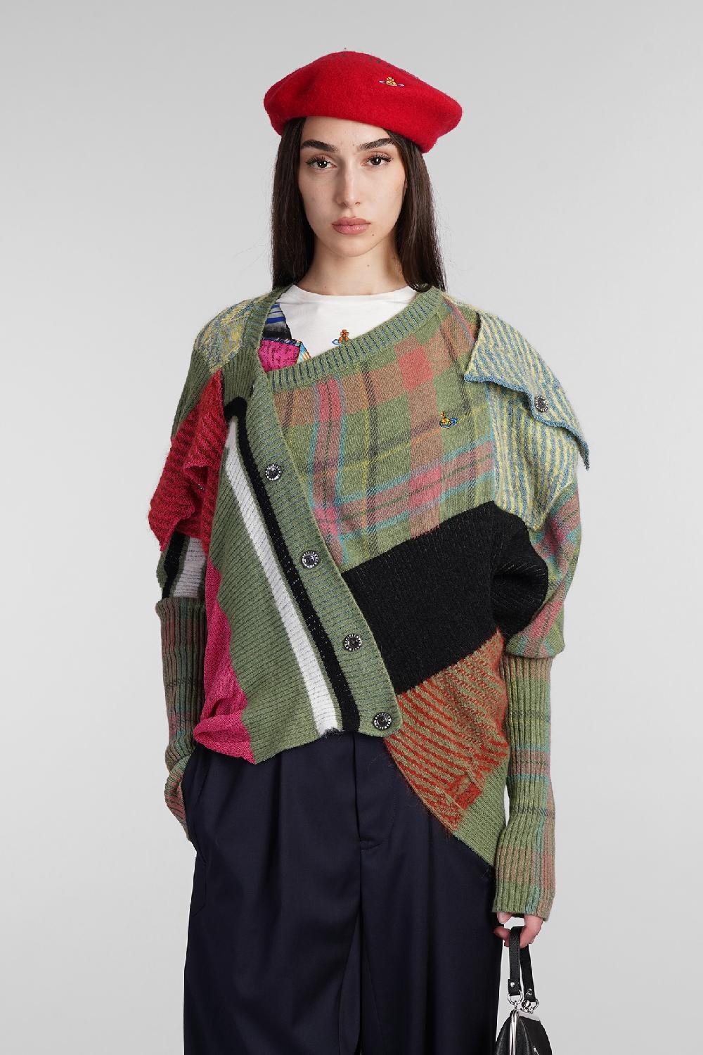 Deliberti Vivienne Westwood Cardigan highlander in lana multicolor cod. 409383 - Deliberti The Luxury Shopping