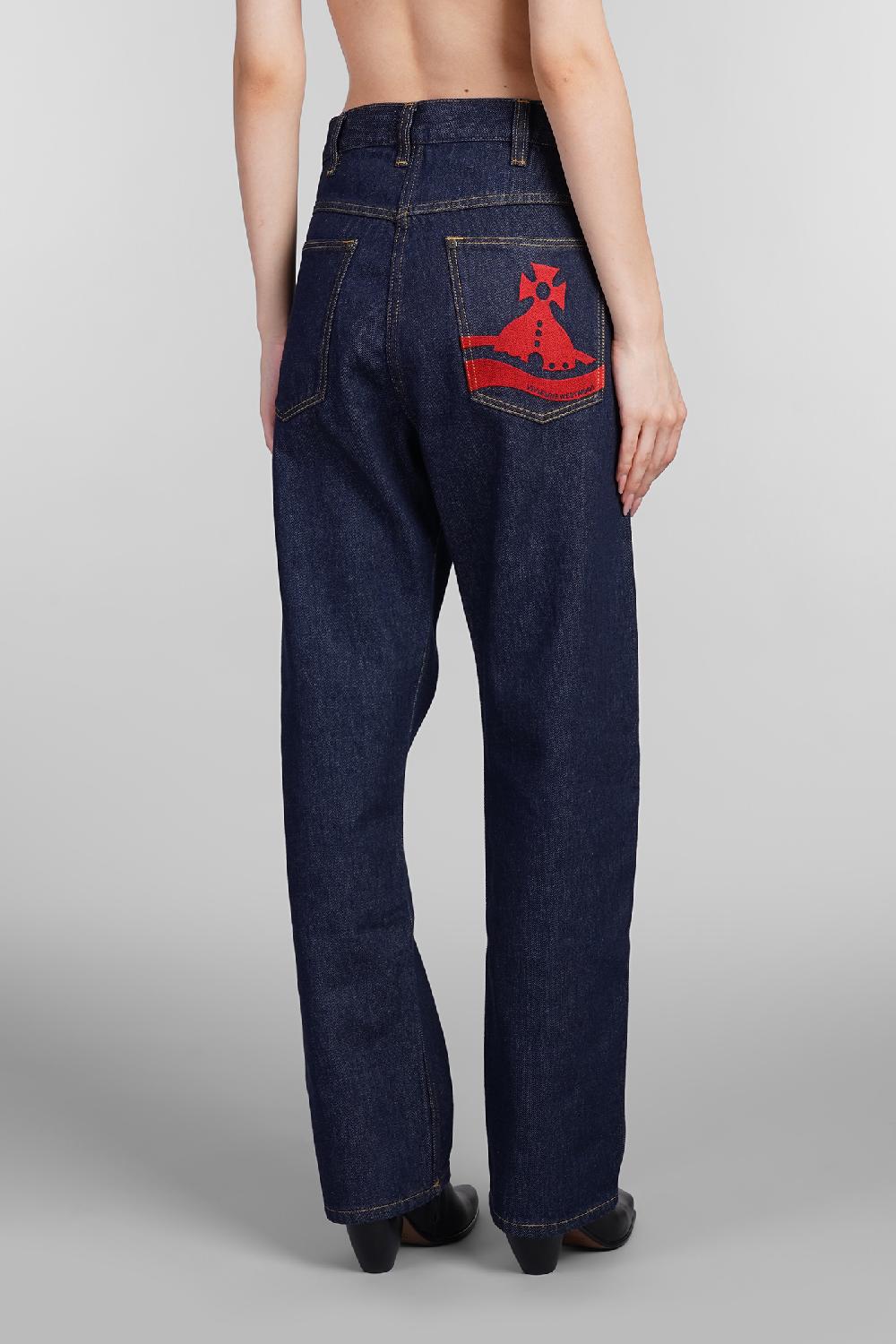 Deliberti Vivienne Westwood Jeans Ranch Jeans In Cotone Blu Cod. 404459 - Deliberti The Luxury Shopping