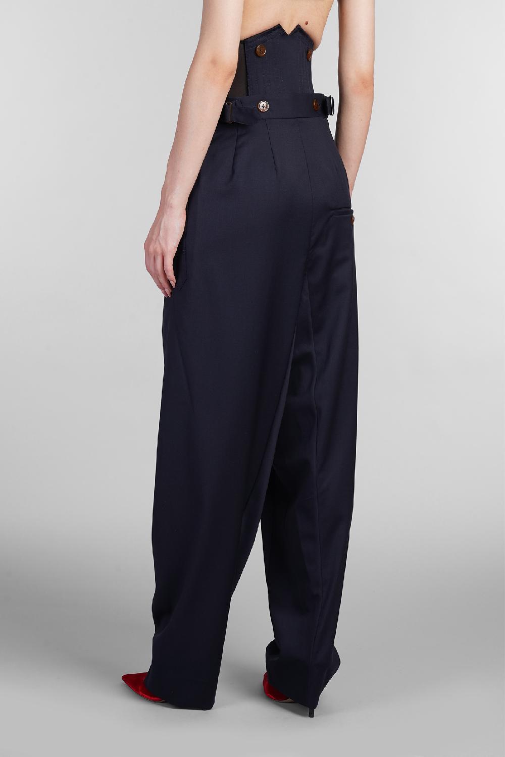 Deliberti Vivienne Westwood Pantalone In Lana Blu Cod. 404466 - Deliberti The Luxury Shopping
