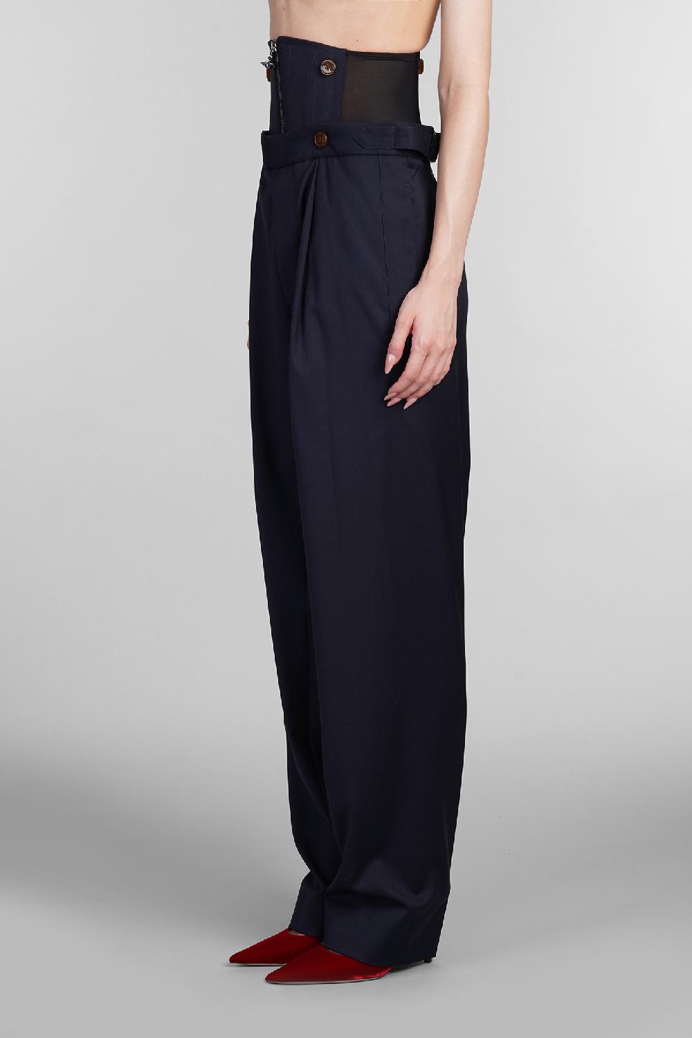 Deliberti Vivienne Westwood Pantalone In Lana Blu Cod. 404466 - Deliberti The Luxury Shopping