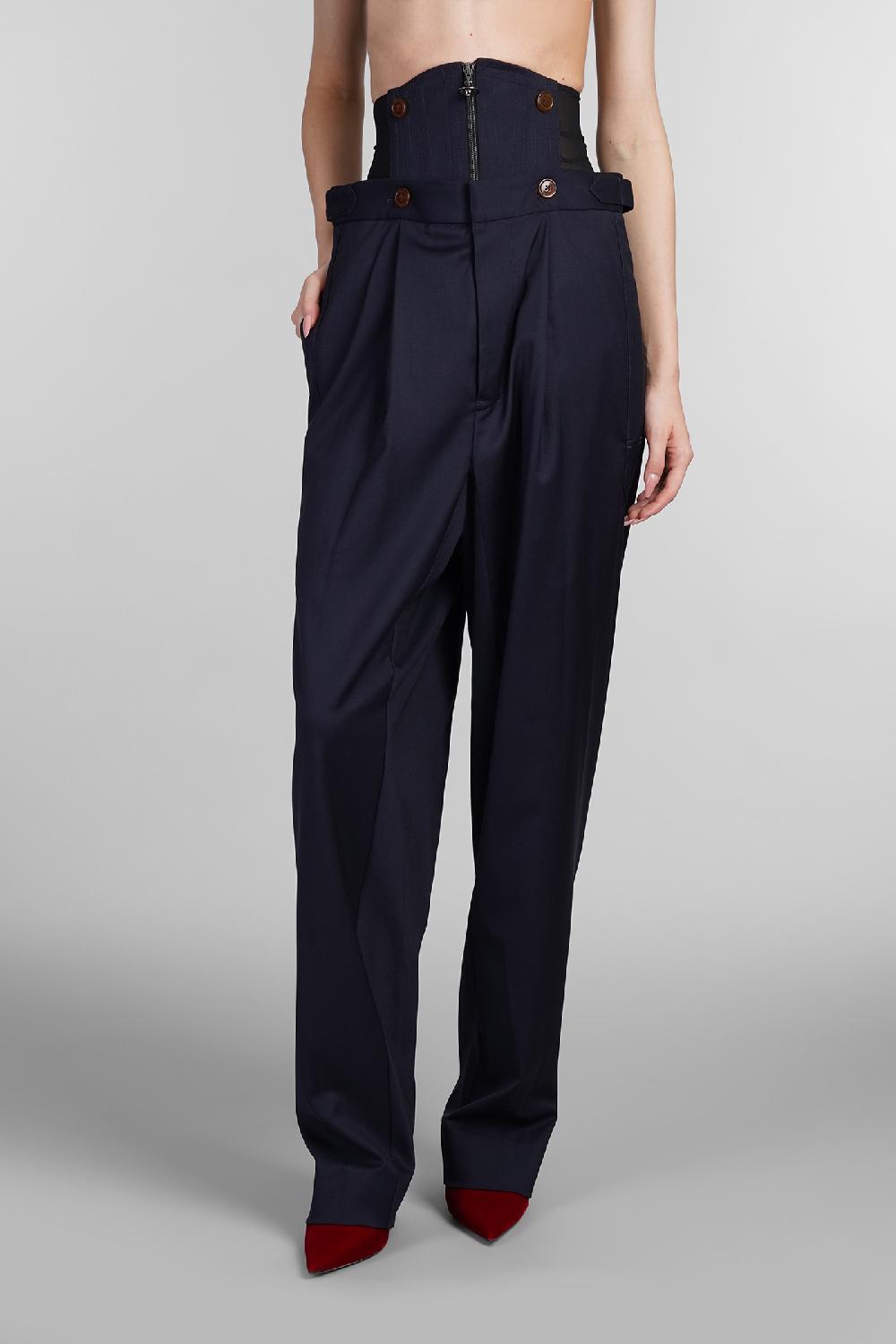 Deliberti Vivienne Westwood Pantalone in lana blu cod. 404466 - Deliberti The Luxury Shopping