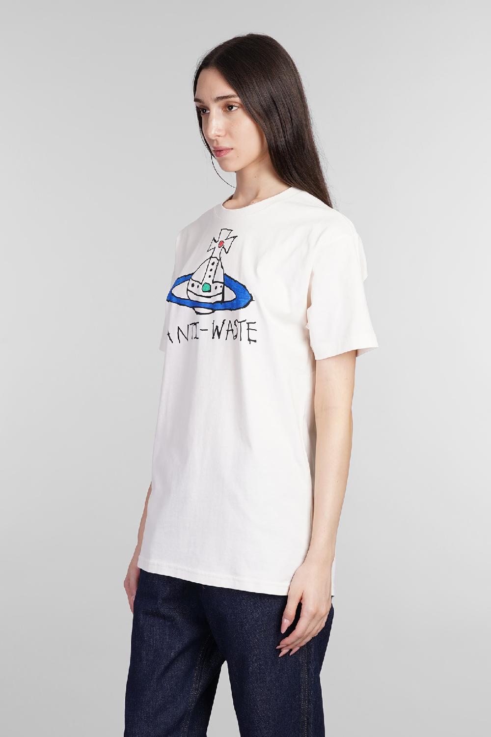 Deliberti Vivienne Westwood T-shirt Antiwaste In Cotone Beige Cod. 404460 - Deliberti The Luxury Shopping