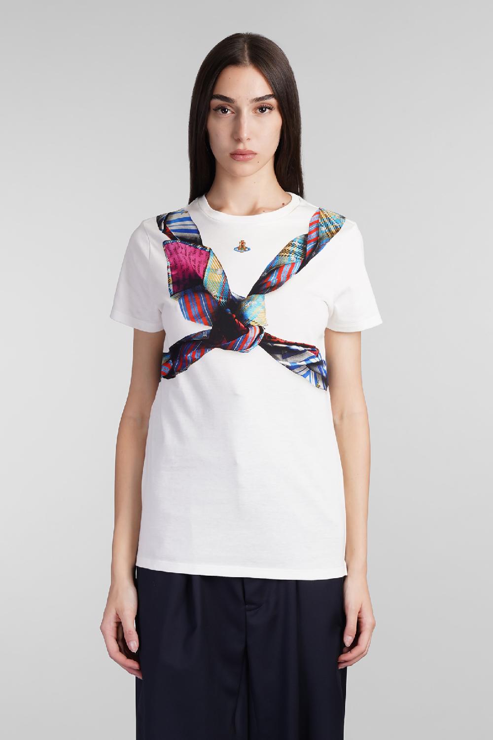 Deliberti Vivienne Westwood T-shirt peru in cotone bianco cod. 409384 - Deliberti The Luxury Shopping