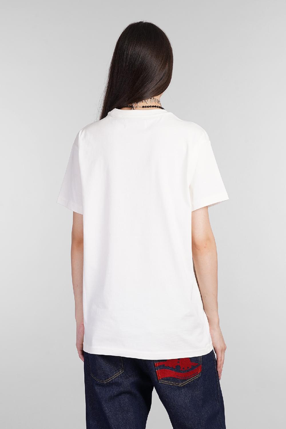 Deliberti Vivienne Westwood T-shirt Sunken Orb In Cotone Beige Cod. 404429 - Deliberti The Luxury Shopping