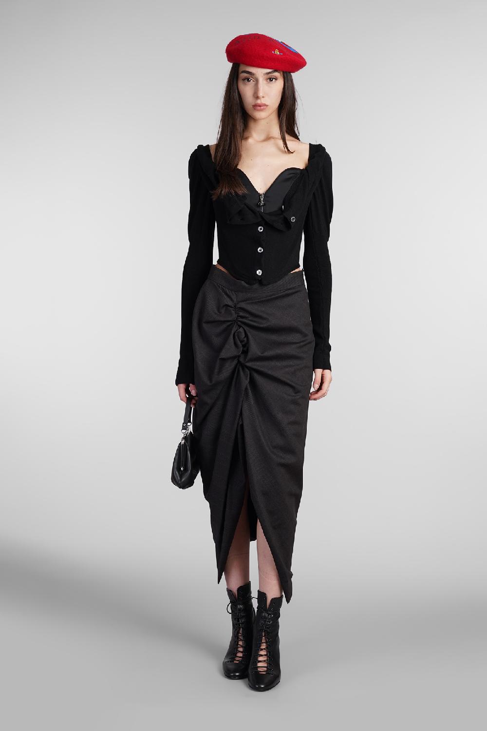 Deliberti Vivienne Westwood Topwear Bea In Lana Nera Cod. 409381 - Deliberti The Luxury Shopping