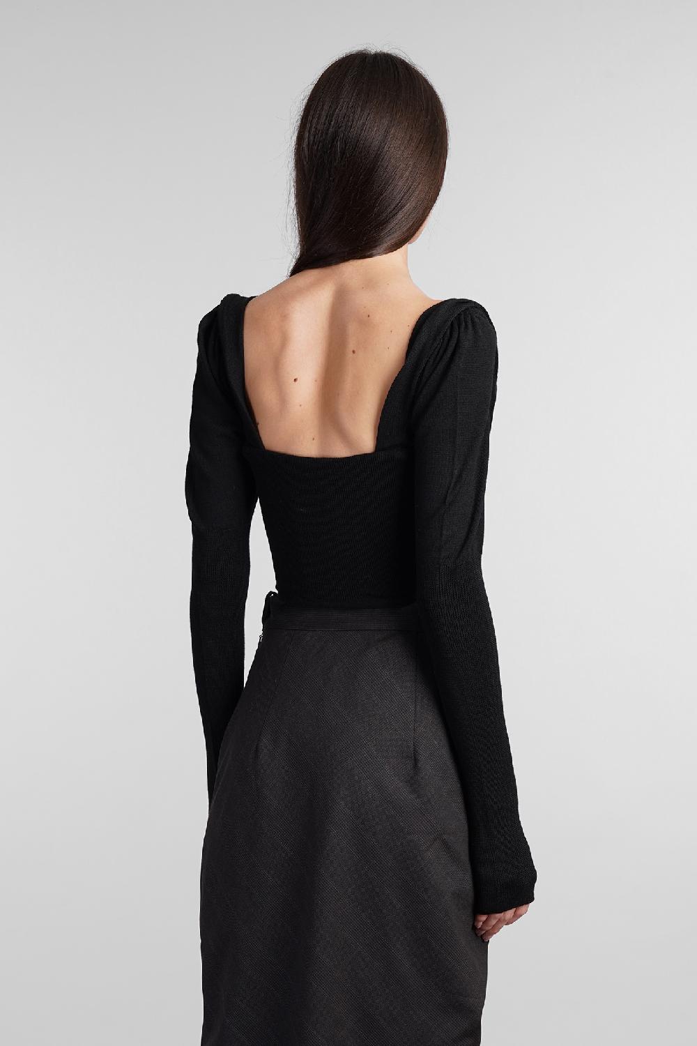 Deliberti Vivienne Westwood Topwear Bea In Lana Nera Cod. 409381 - Deliberti The Luxury Shopping