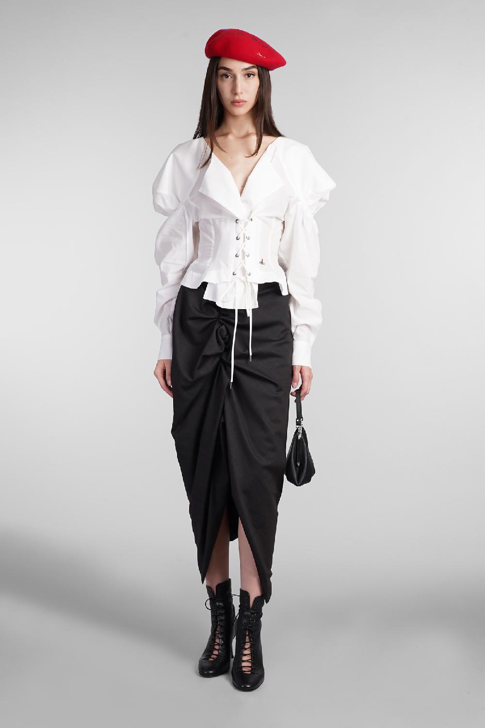 Deliberti Vivienne Westwood Topwear Kate In Cotone Bianco Cod. 409385 - Deliberti The Luxury Shopping