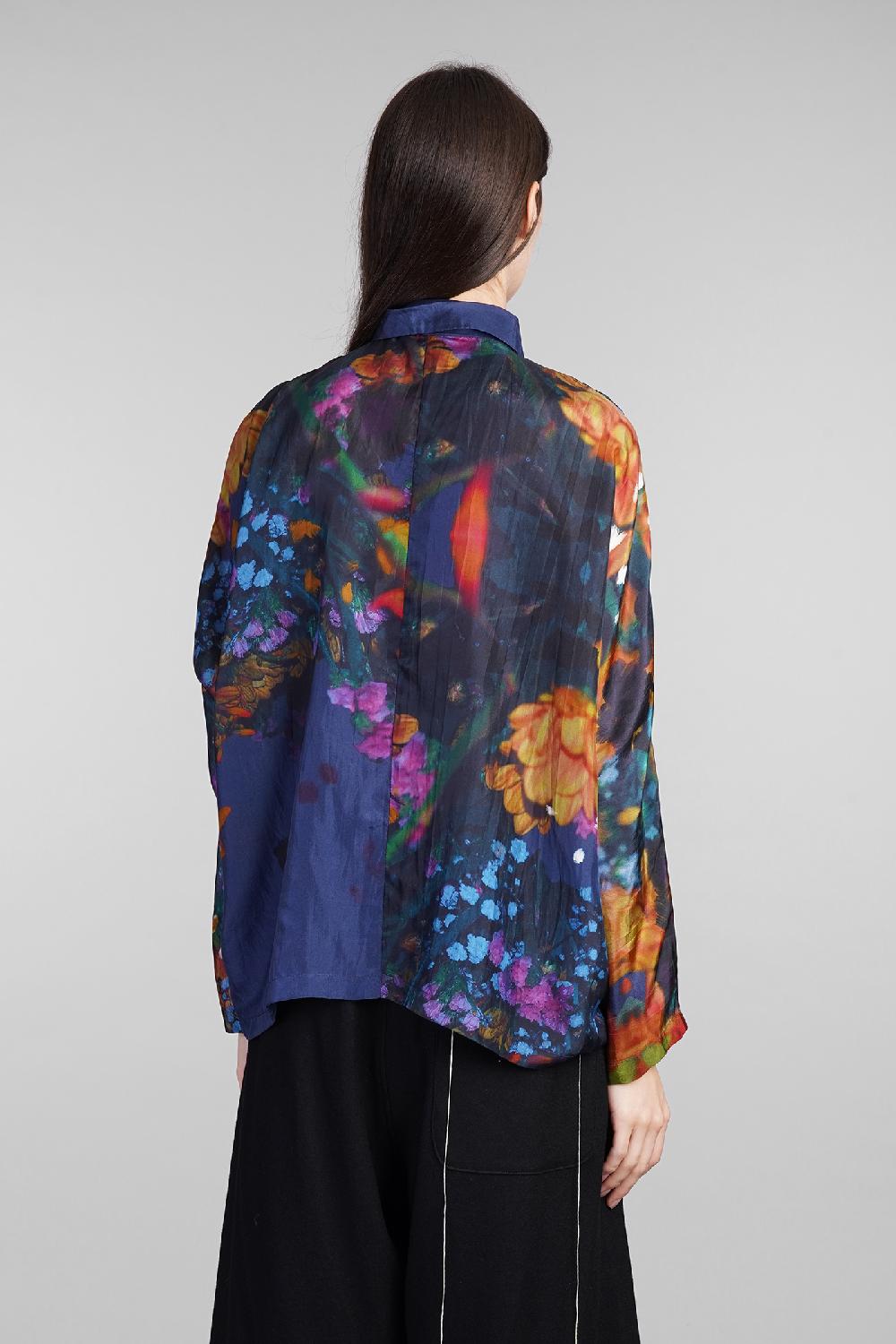 Deliberti YAVI Camicia In Seta Blu Cod. 409335 - Deliberti The Luxury Shopping