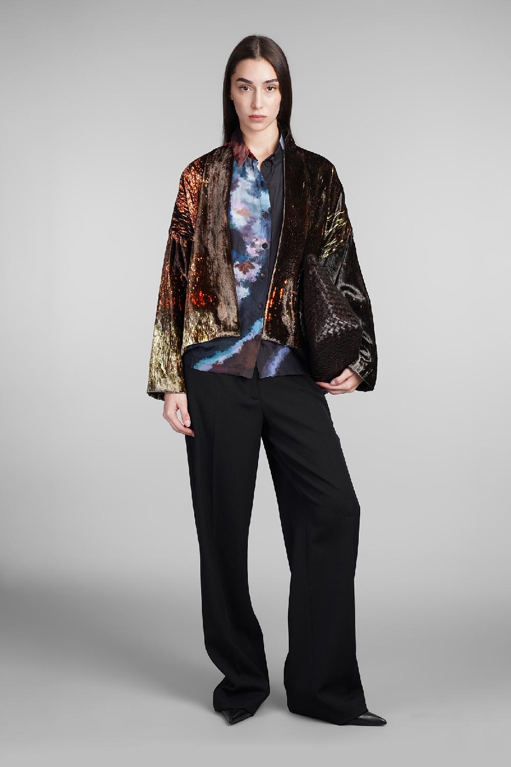 Deliberti YAVI Camicia In Seta Nera Cod. 409336 - Deliberti The Luxury Shopping