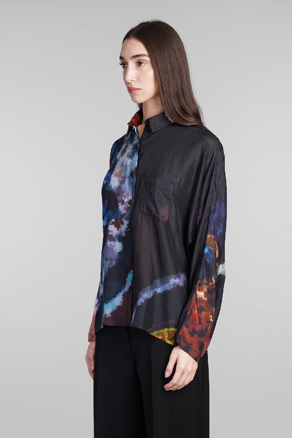 Deliberti YAVI Camicia In Seta Nera Cod. 409336 - Deliberti The Luxury Shopping